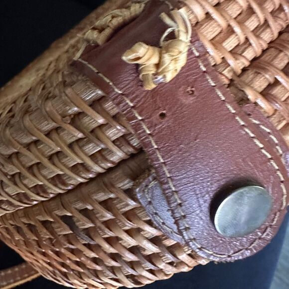 Handwoven Rattan Circle Bag -
Boho Bali Charm - Picture 10 of 14